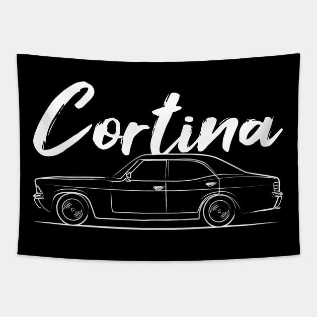 Classic Legend Cortina MK3 Tapestry by GoldenTuners