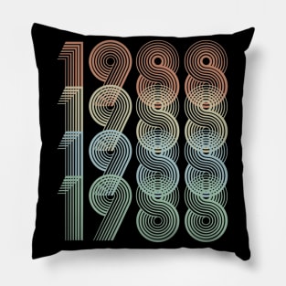 Vintage 1988 32nd Birthday Men Women Pillow