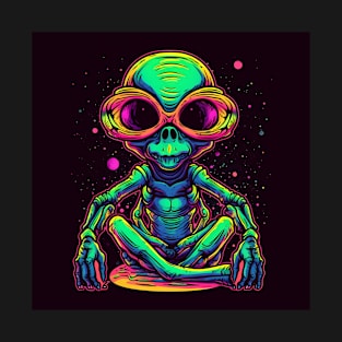 Trippy Hippie alien dude T-Shirt