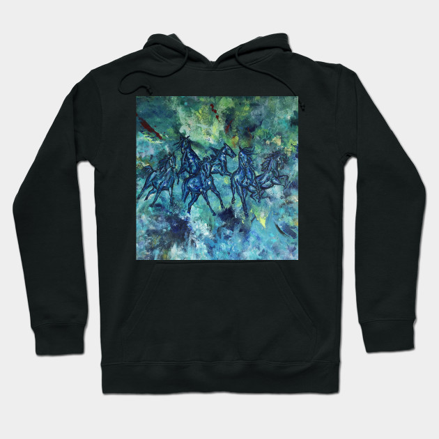 Hidden Horses Painting Horses Hoodie Teepublic