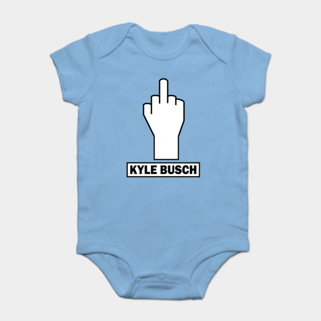 Kyle Busch Finger Salute Onesie Teepublic