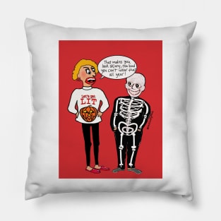 Skinny Skeleton Pillow