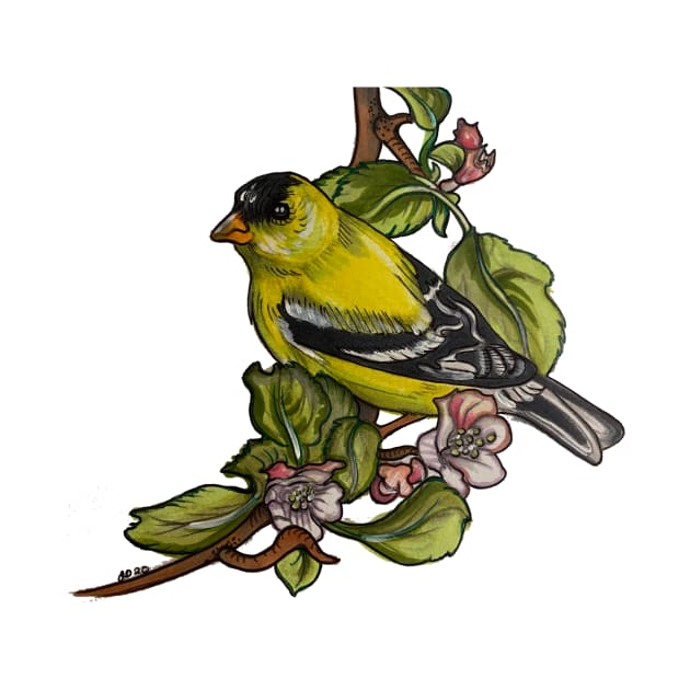 Goldfinch by jilliandohertyart