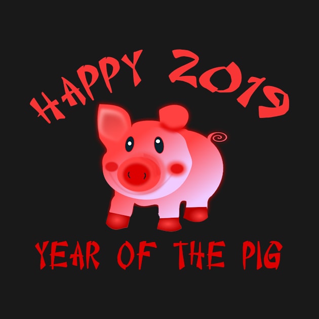 Happy 2019 Year of the Pig by Scarebaby