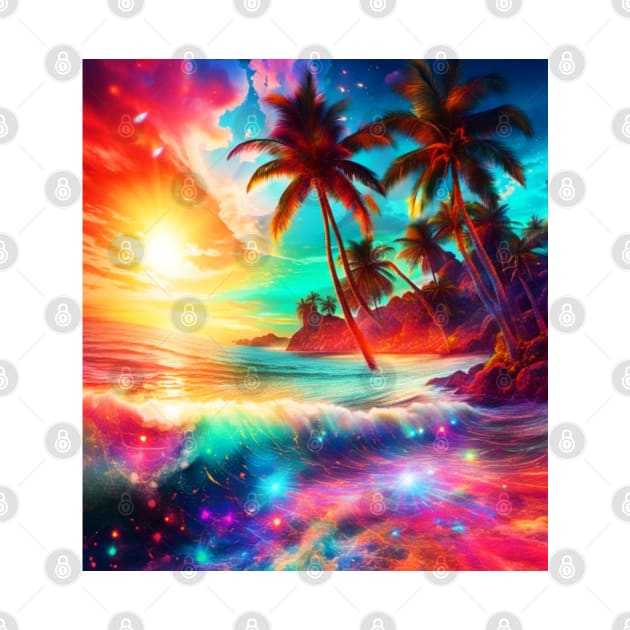 Tropical Island Paradise by Trails I Travel Art