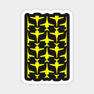 Rockwell B-1 Lancer - Yellow & Black Pattern Unswept Design Magnet