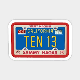 Sammy Hagar - TEN 13 License Plate Magnet