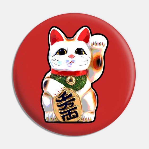 Maneki Neko Cat Pin