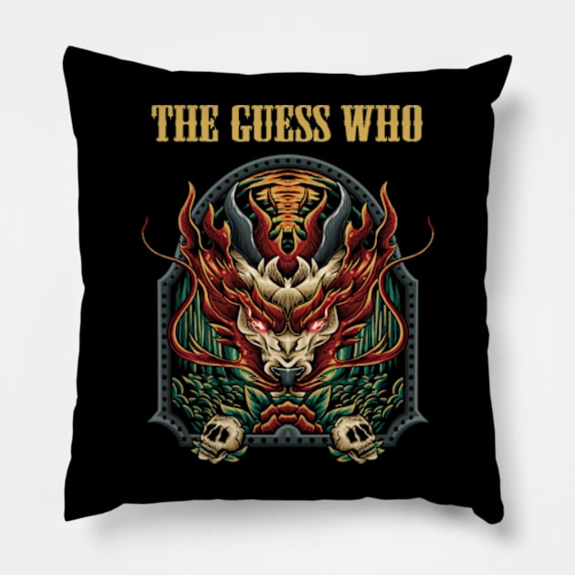 THE GUESS WHO BAND Pillow by Kiecx Art