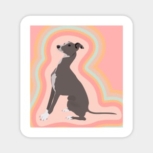 Italian Greyhound Pastel Magnet