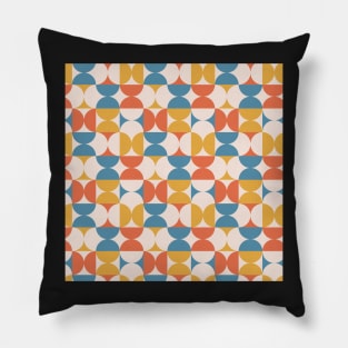 Geometric Groovy Retro Pattern Pillow