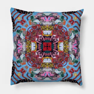 Sweet Dream Kaleidoscope Mirror Fantasy | Modern Art Acid Bath | Surreal Pop Art Design By Tyler Tilley Pillow