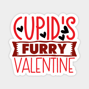 Cupid's FURRY Valentine Magnet