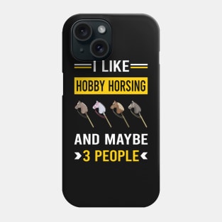 3 People Hobby Horsing Horse Hobbyhorsing Hobbyhorse Phone Case