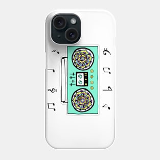 90s Boombox Radio Mandala Phone Case