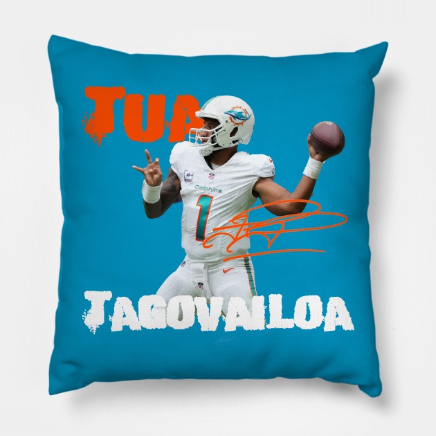 Tua Tagovailoa Pillow by CovpaTees