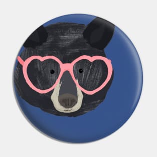 Bear in Glasses Pin