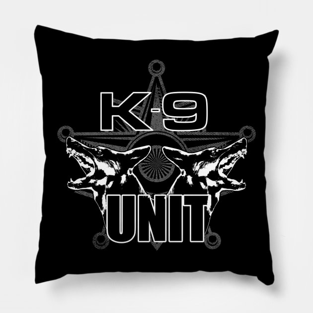 K-9 Unit - Police Unit - German Shepherd Pillow by Nartissima