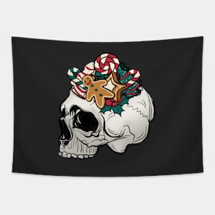 Sweet Skull Christmas Tapestry