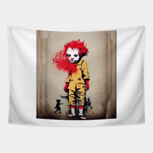 AI Bansky Mcdonalds Tapestry