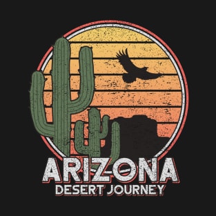 Arizona State Desert Journey Retro Shirt for Men Women and Kids T-Shirt