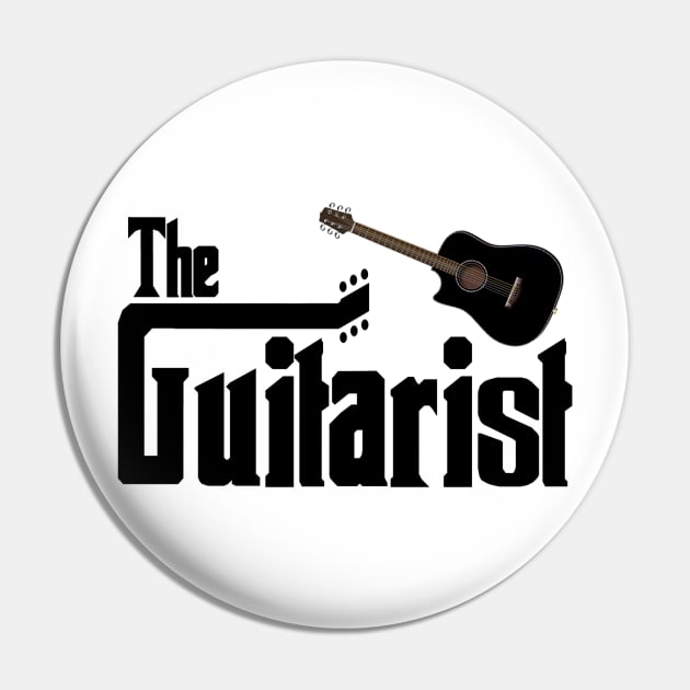 The Guitarist Pin by oldrockerdudes