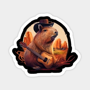 Country Capybara Magnet