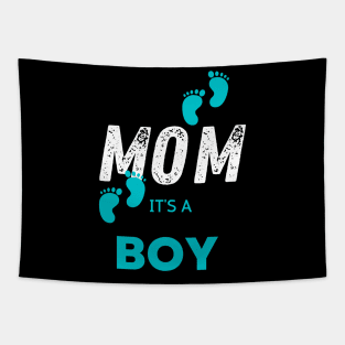 Ahoy it's a boy " new mom gift" & "new dad gift" "it's a boy pregnancy" newborn, mother of boy, dad of boy gift Tapestry