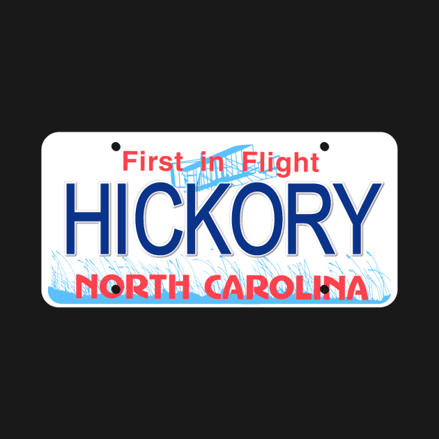 Hickory North Carolina License Plate by Mel's Designs