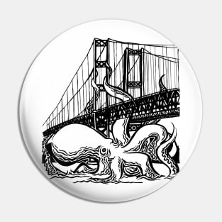 Tacoma Narrows Octopus Pin