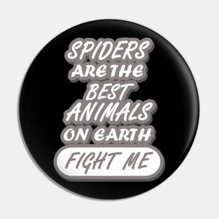 Spider Saying name Skeleton Hello Freak Boy Pin