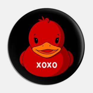 Valentine Rubber Duck Pin