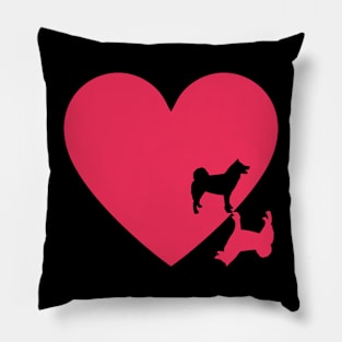 Akitas Heart Gift For Akitas Dog Lovers Pillow
