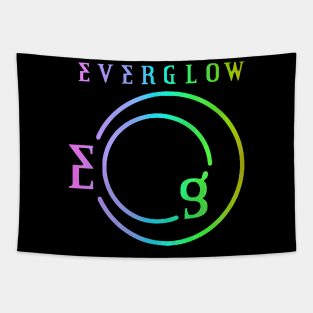 Everglow Logo Rainbow Tapestry