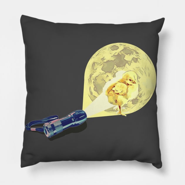 Moonlight Chicken Pillow by MisconceivedFantasy