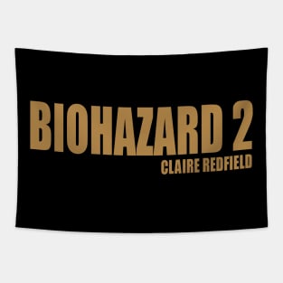 Biohazard 2 Claire Redfield (front and back) T-Shirt Tapestry