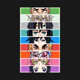 The 9 Hashira kimetsu no yaiba T-Shirt