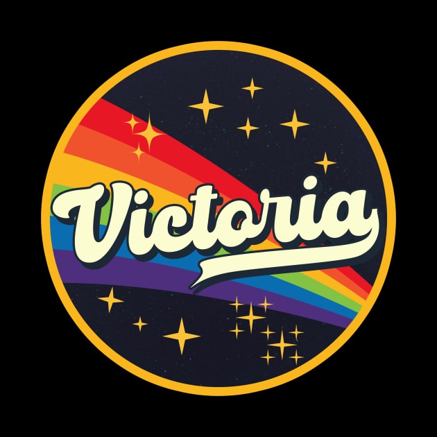 Victoria // Rainbow In Space Vintage Style by LMW Art