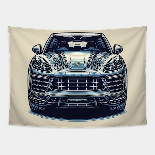 Porsche Cayenne Tapestry by Vehicles-Art