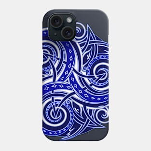 Celtic disk and Triskele symbol Phone Case