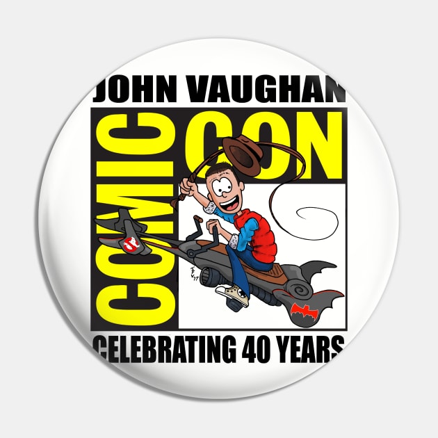 John Vaughan Comic Con Pin by Fitzufilms