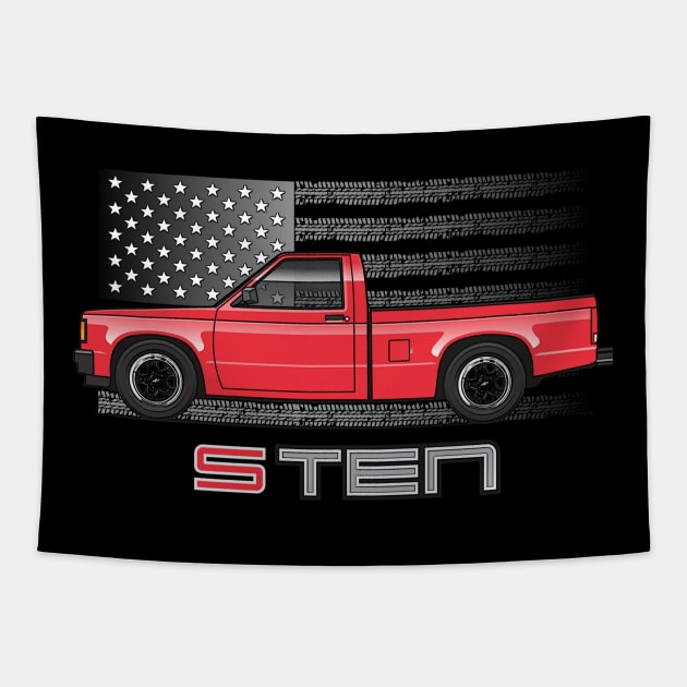 USA Red 4 Tapestry by JRCustoms44