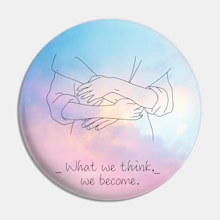 Aesthetic Pinkish Sky Feelings Art Pin