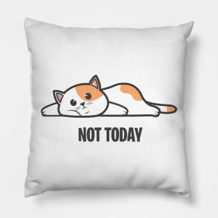 Not Today Cat Pillow