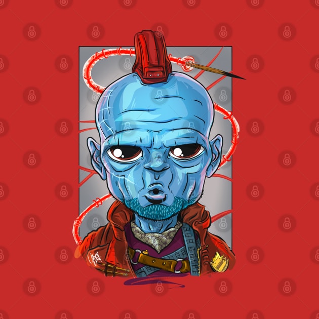 Pop Culture Caricature #8 - Yondu by yazgar