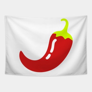 Red Chilli Emoticon Tapestry