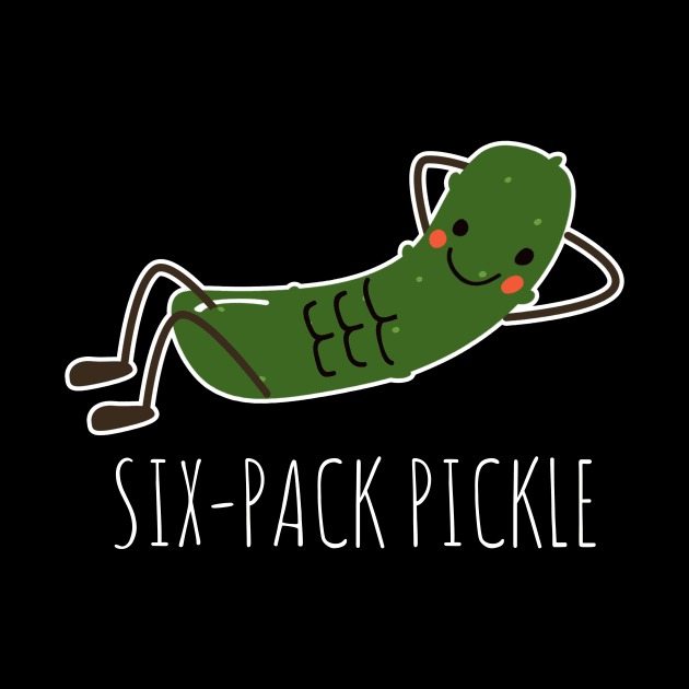 Six-Pack Pickle Funny Pickle Workout by DesignArchitect