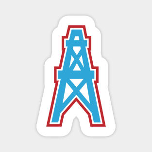 Vintage Houston Oilers Logo Magnet