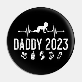 First Time Dad Promoted to Daddy Est 2023 Pin