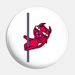 Pole dancing Red Devil Pin